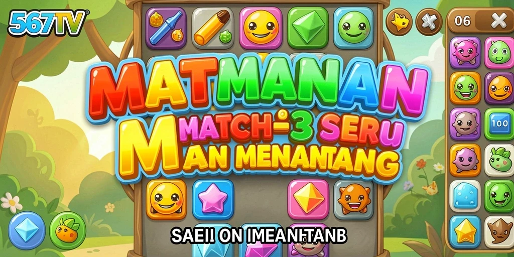 Gameplay seru 567TV dalam kategori Match-3 yang penuh warna.