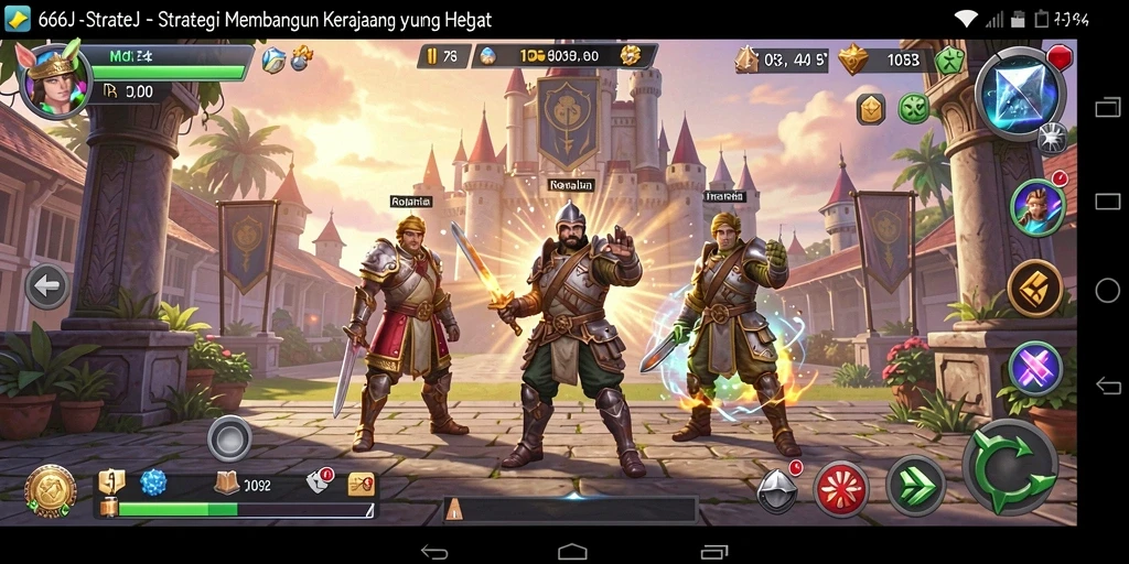 Tampilan gameplay strategi yang mendebarkan di 666J.