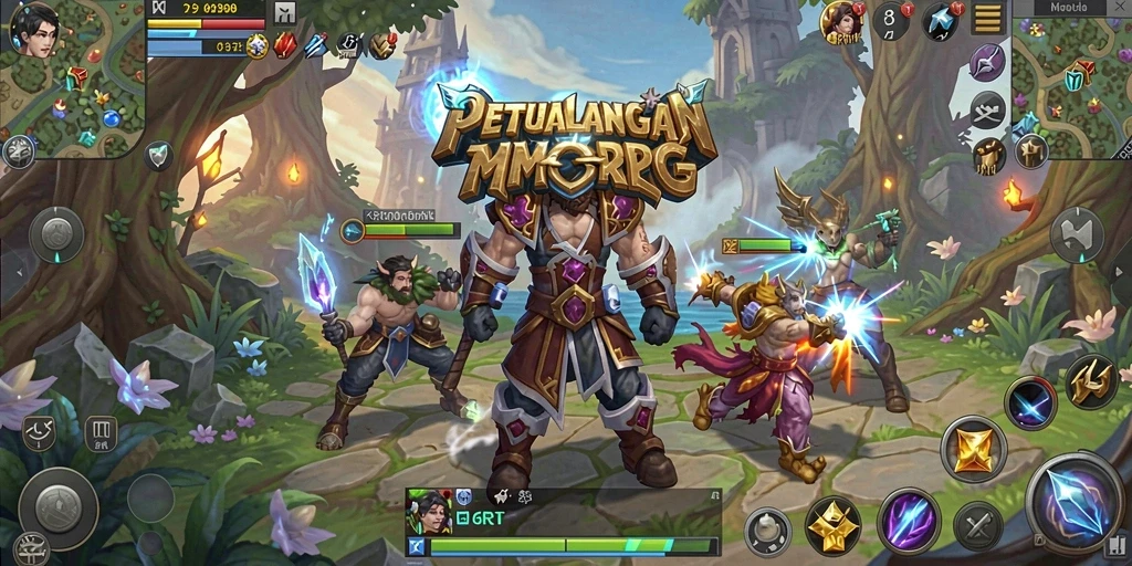 Gameplay epik penuh aksi dalam dunia MMORPG 6RT.