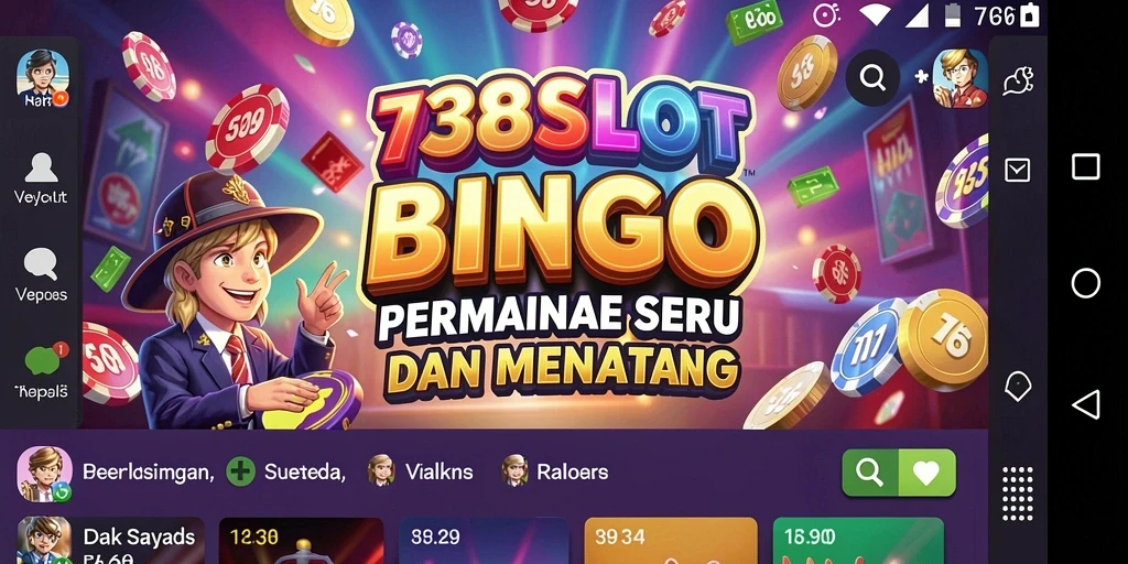 Tampilan gameplay seru dalam permainan Bingo 738SLOT.