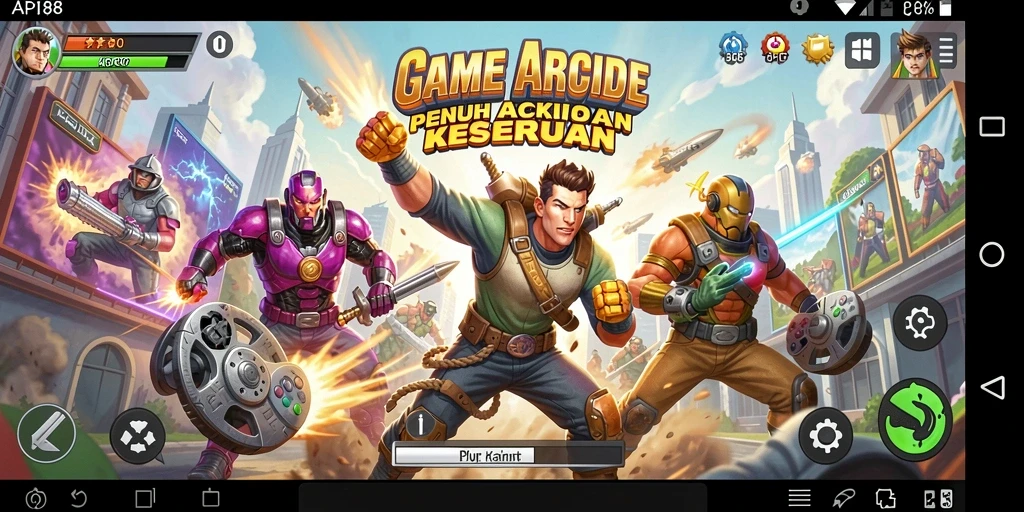 Tampilan gameplay seru dan penuh aksi di API88.