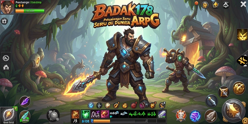 Tampilan aksi seru dari gameplay BADAK178 dalam petualangan ARPG.