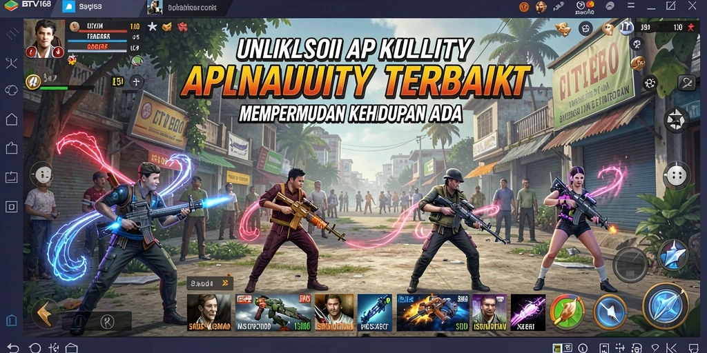 Tampilan utama BTV168 dengan fitur Utility yang lengkap.