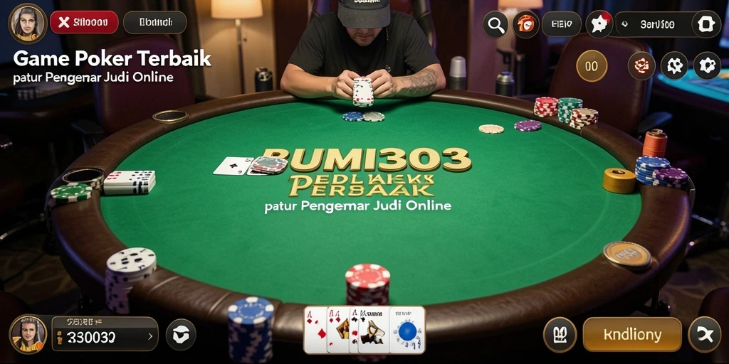 Gameplay Poker yang menarik di BUMI303 dengan visual yang menawan.