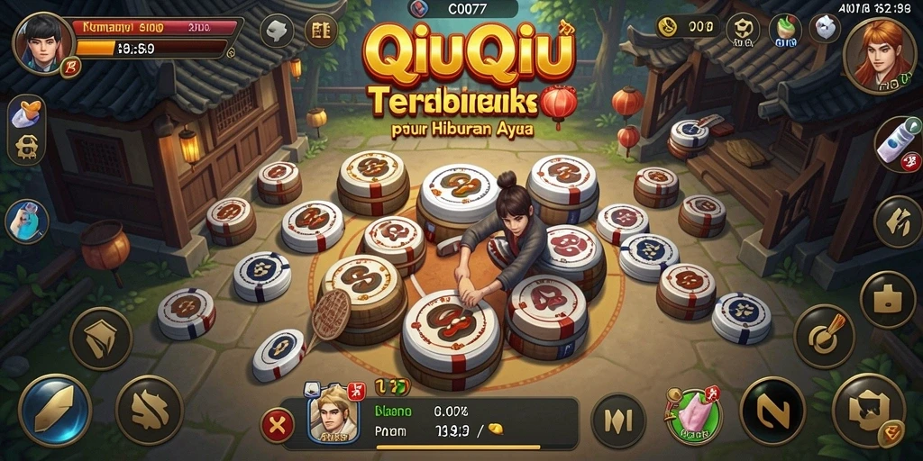 Tampilan dinamis gameplay QiuQiu di C0077.