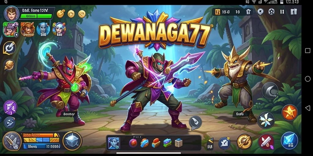 Tampilan gameplay strategis yang mendebarkan dari DEWANAGA77.