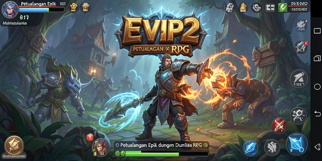 Tampilan menakjubkan dari dunia RPG yang penuh petualangan.