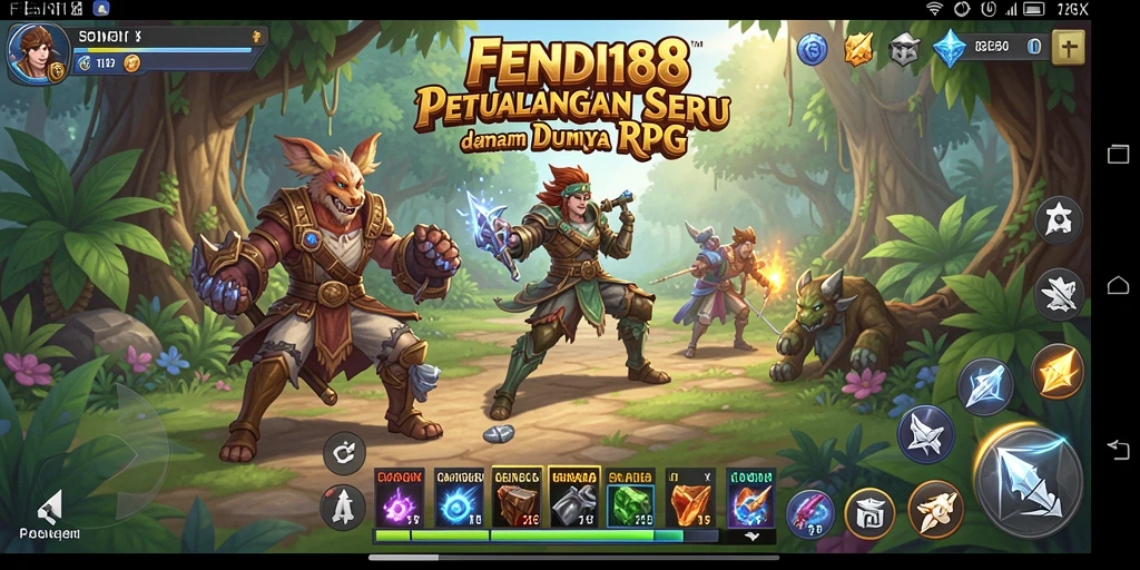 Tangkapan layar FENDI188 menampilkan aksi seru dalam permainan RPG.