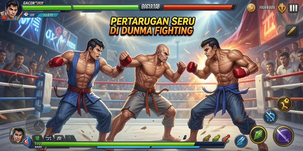 Gameplay GACOR108 yang intens dalam pertarungan Fighting.