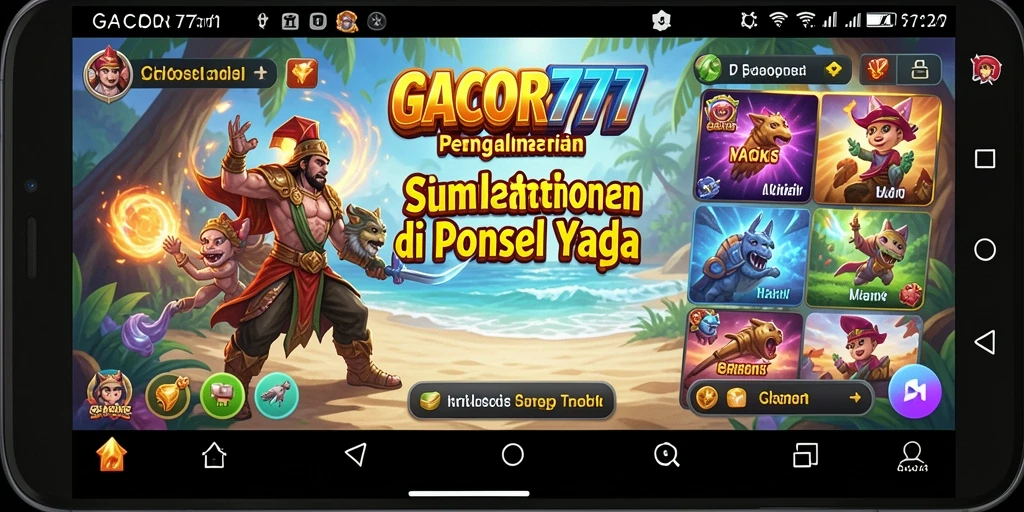 Tangkapan layar utama GACOR777 menunjukkan gameplay simulasi yang mendalam.