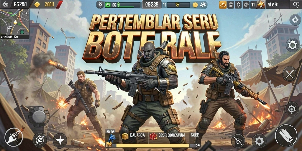 Tampilan seru dari gameplay pertarungan di GG288.