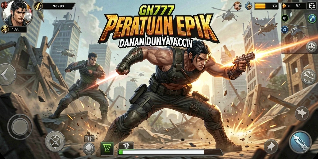 Screenshot menampilkan aksi mendebarkan dalam GN777.