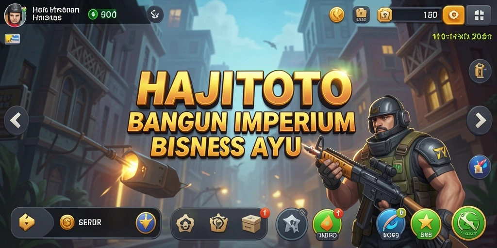 Tangkapan layar gameplay HAJITOTO yang menampilkan pembangunan bisnis.