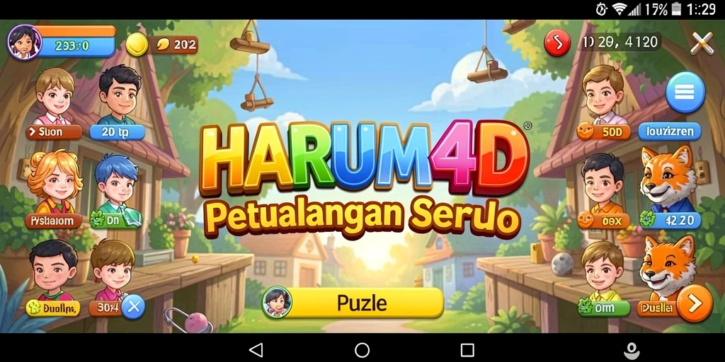 Tampilan gameplay menantang di HARUM4D.
