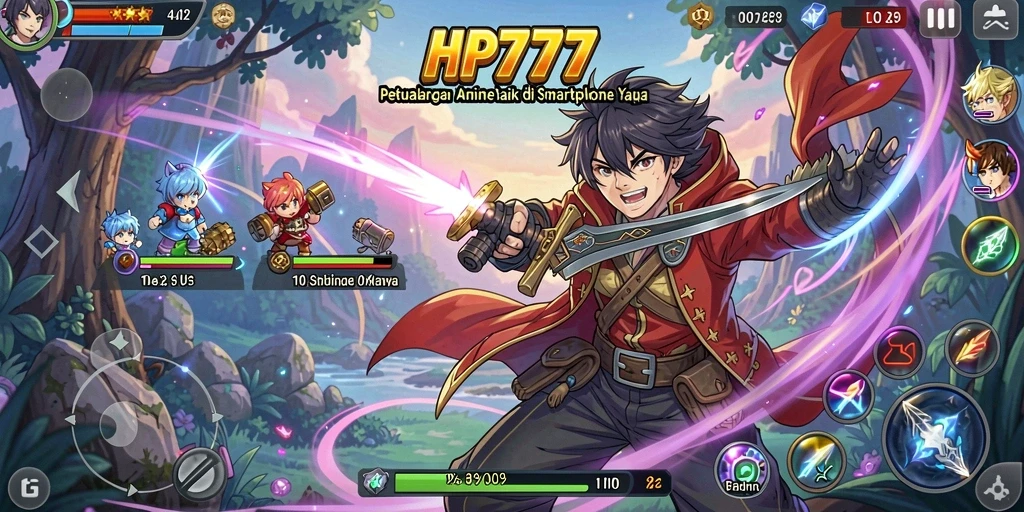 Tampilan gameplay HP777 yang penuh warna dan aksi.