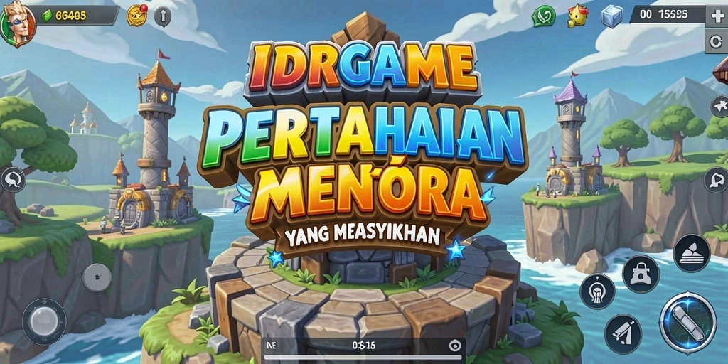 Tampilan gameplay yang menarik dalam IDRGAME Tower Defense.