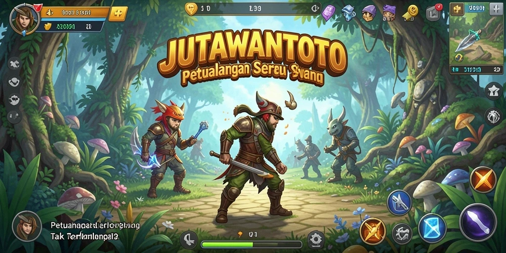Tampilan menakjubkan dari gameplay JUTAWANTOTO yang menampilkan petualangan seru.