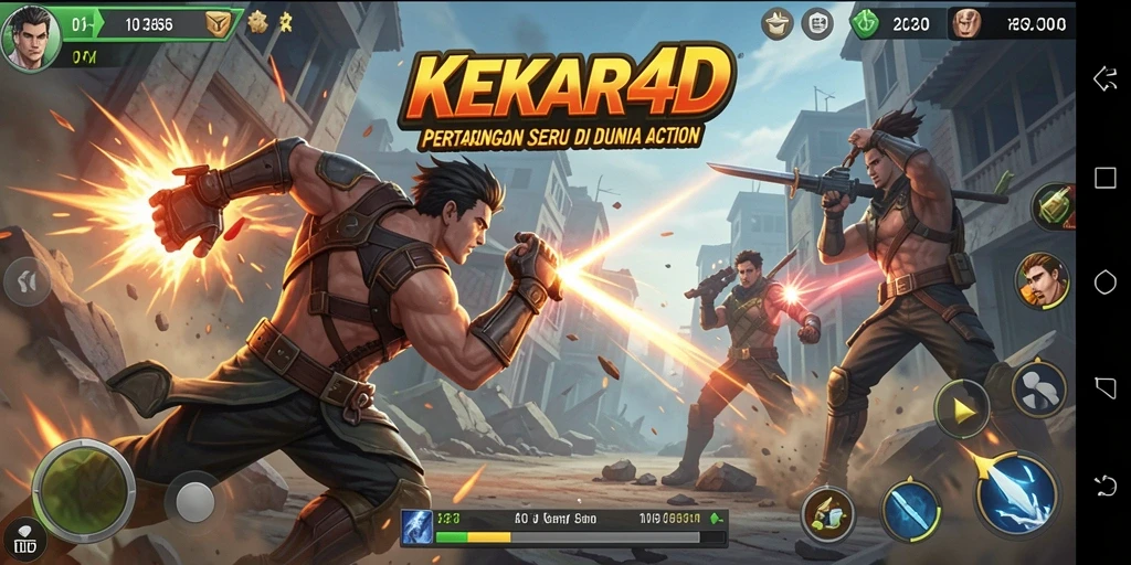 Tampilan gameplay seru dalam KEKAR4D yang penuh aksi.