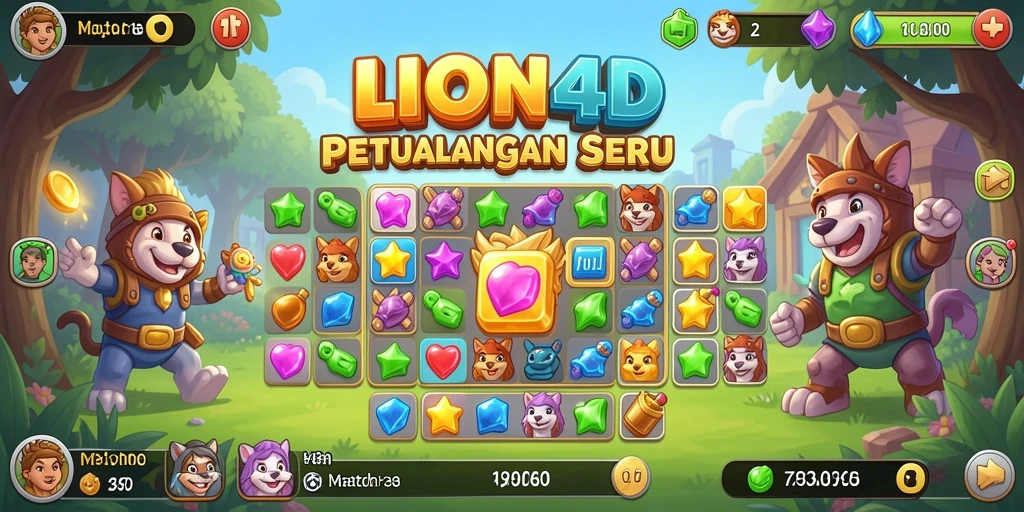 Gameplay menarik dalam LION4D dengan grafis cerah