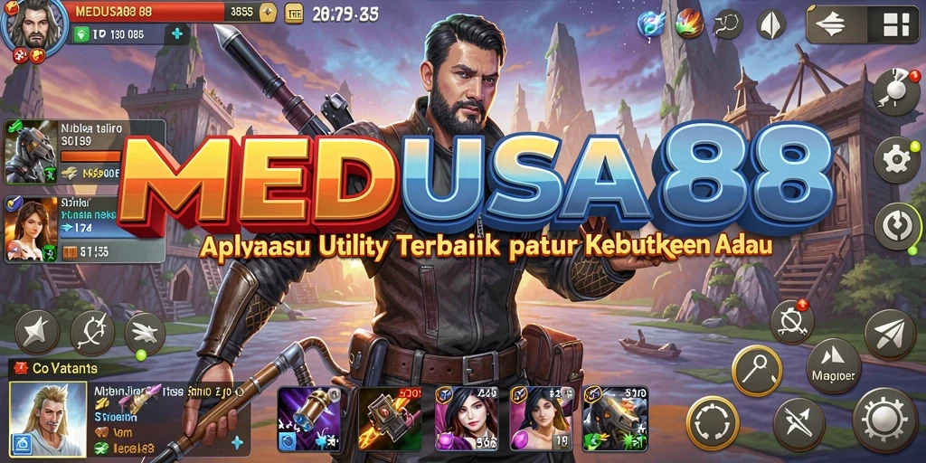 Tampilan utama MEDUSA88 yang sederhana dan intuitif.