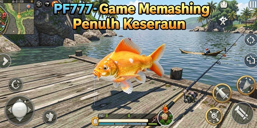 Screenshot gameplay PF777 menampilkan pengalaman memancing yang mendebarkan.