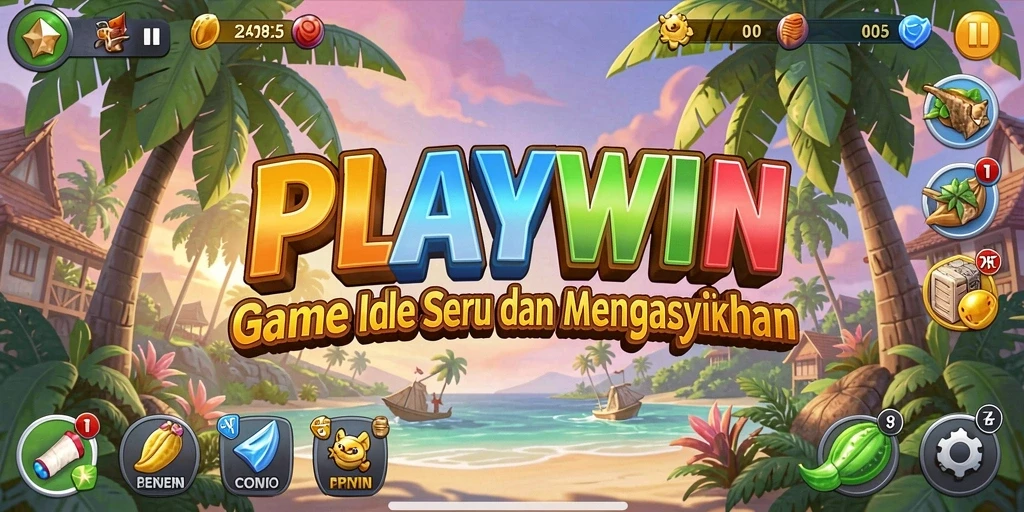Tampilan gameplay <strong>PLAYWIN</strong> yang menarik dan penuh warna.