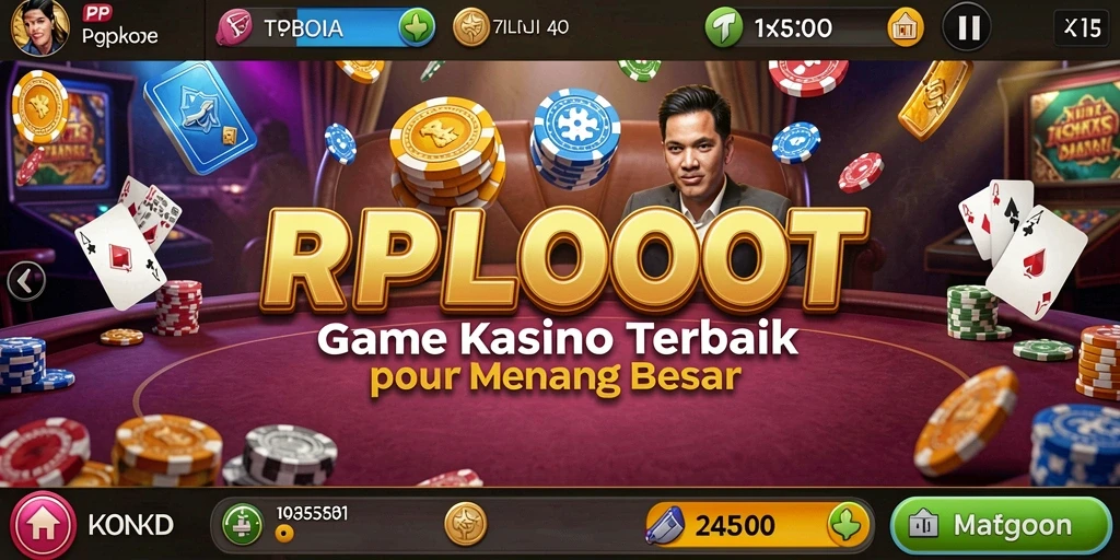 Tampilan gameplay menarik dari RPLOOT dengan fitur Kasino yang seru.