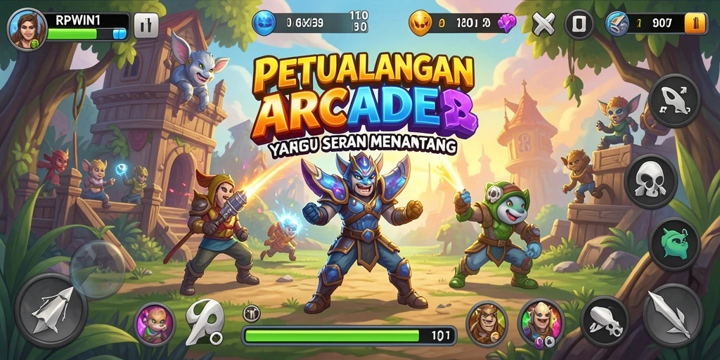 Tampilan gameplay seru dari RPWIN1 dengan aksi cepat dan tantangan.