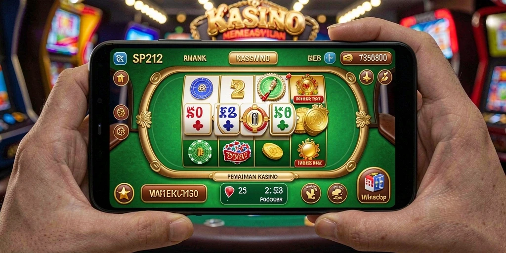 Tampilan grafis menarik dari gameplay SP212 di dunia Kasino.