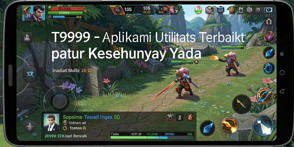 Tampilan antarmuka T9999 yang menarik saat digunakan.