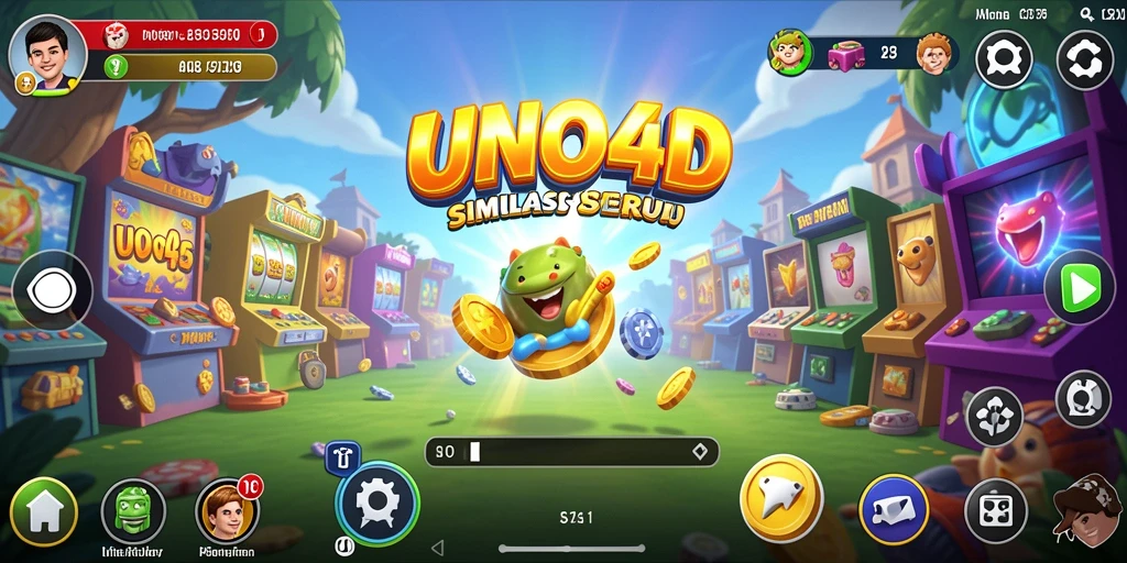Tangkapan layar utama UNO4D menampilkan gameplay mendebarkan dalam simulasi.