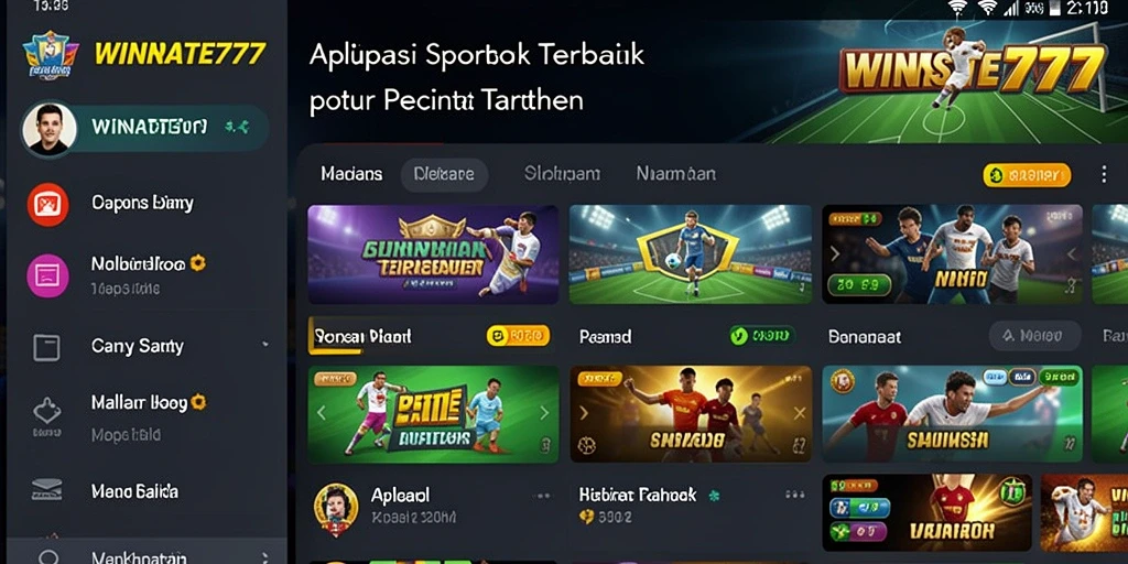 Tangkapan layar menunjukkan antarmuka taruhan langsung WINRATE777.